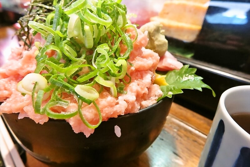 相模原市淵野辺『寿司居酒屋 遊喜や』ねぎとろ丼大盛り5