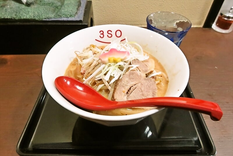 町田市成瀬駅『RA-MEN 3SO.（スリーエスオー）』3SOラーメン（味噌）1