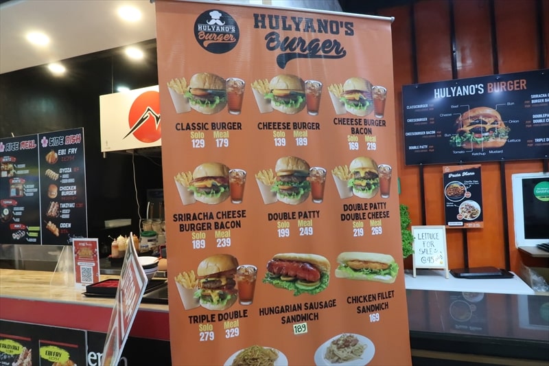 フィリピンのジュースとビール＆ハンバーガー7