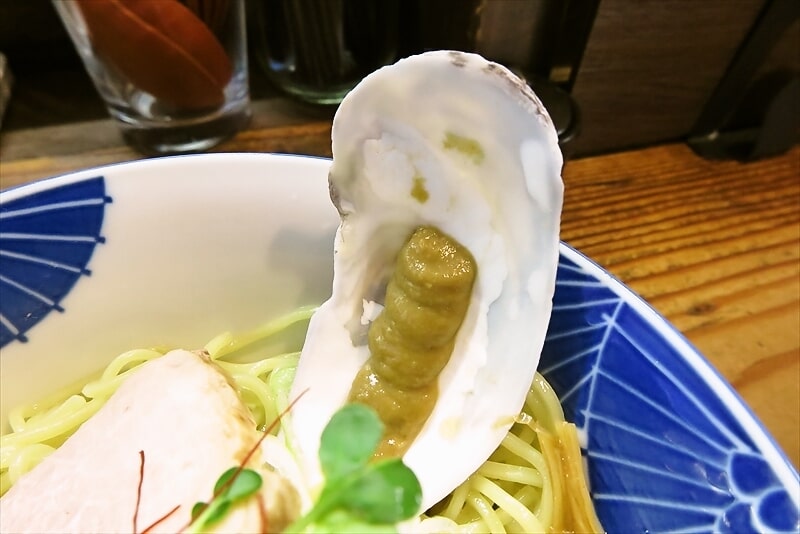 2025年相模原市淵野辺本町『貝ガラ屋』濃厚牡蠣つけ麺5