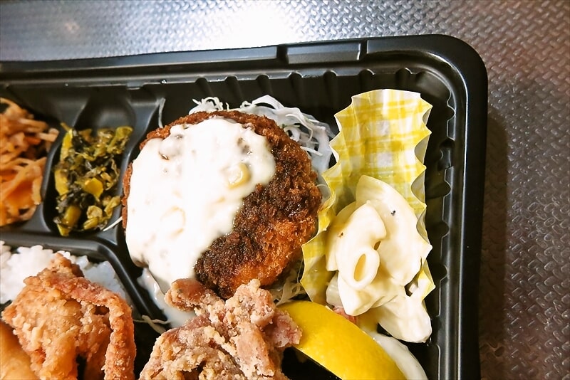2025年8月相模原市淵野辺『こがねちゃん弁当』厚切りハムカツ海苔弁当特盛6