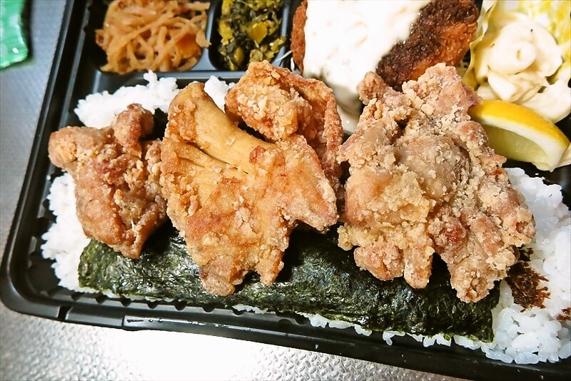 2025年8月相模原市淵野辺『こがねちゃん弁当』厚切りハムカツ海苔弁当特盛7