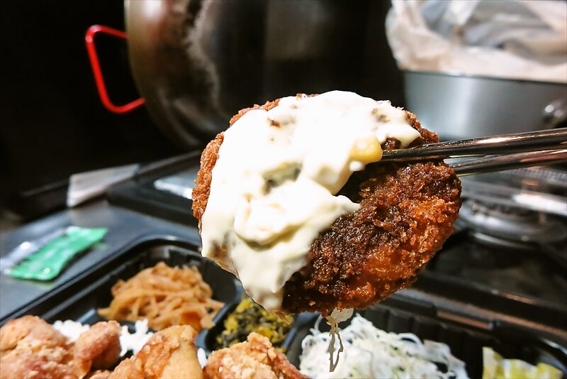 2025年8月相模原市淵野辺『こがねちゃん弁当』厚切りハムカツ海苔弁当特盛12