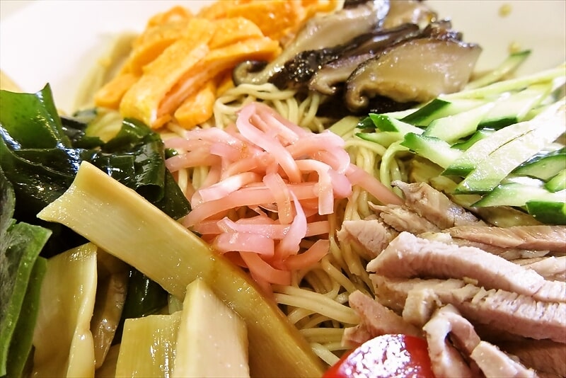 相模原市『支那そばや相模原店』レトロな冷やし中華大盛り9