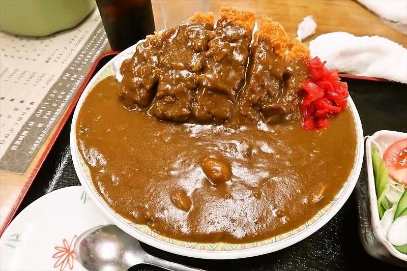 伊勢崎市デカ盛りの店『赤城食堂』カツカレー大盛り3