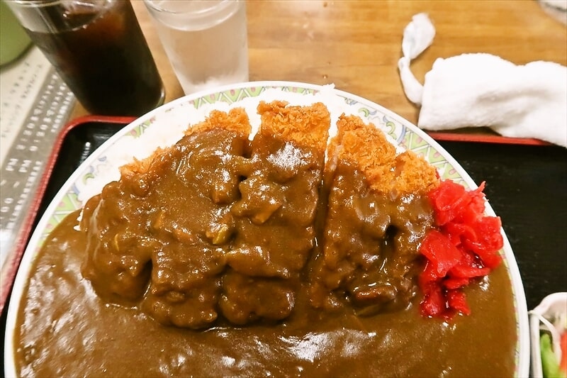 伊勢崎市デカ盛りの店『赤城食堂』カツカレー大盛り4