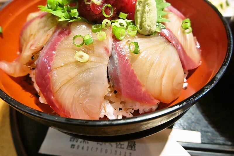 相模原市『割烹 ふく佐屋』ブリの漬丼7