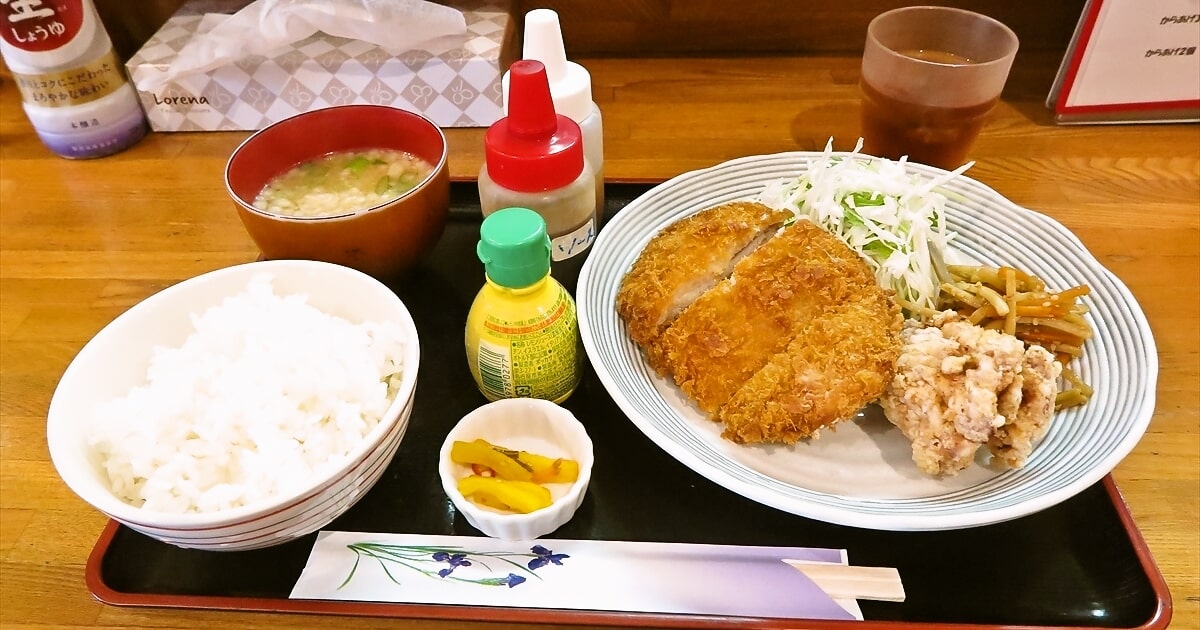 相模原市鹿沼台『からあげ食堂・酒場56』ミルフィーユチーズカツからあげ定食サムネイル