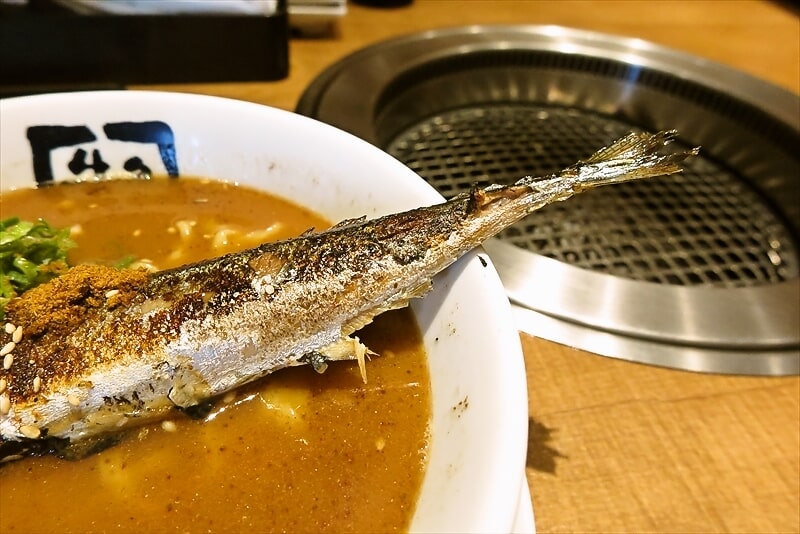 『牛角 相模原淵野辺店』牛角流秋刀魚ラーメン6