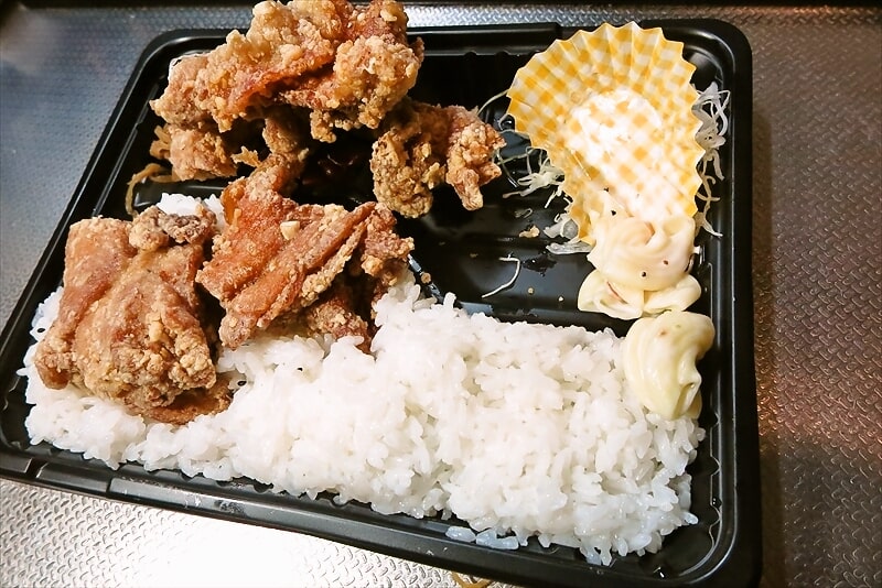 相模原市淵野辺『こがねちゃん弁当』唐揚げ弁当特盛り14