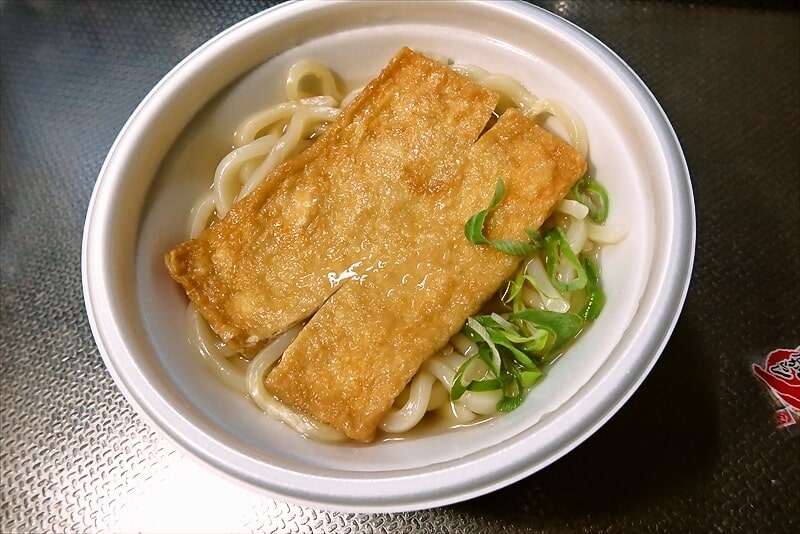 『ローソン』国産小麦粉使用 きつねうどん6