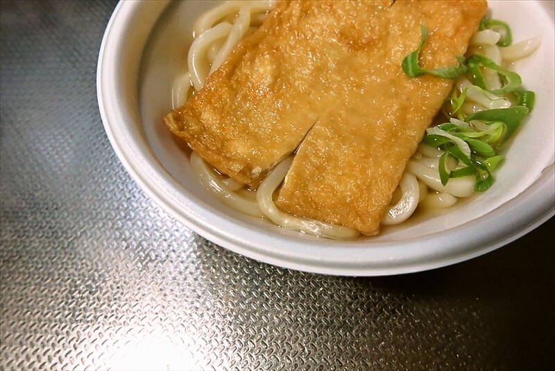 『ローソン』国産小麦粉使用 きつねうどん7