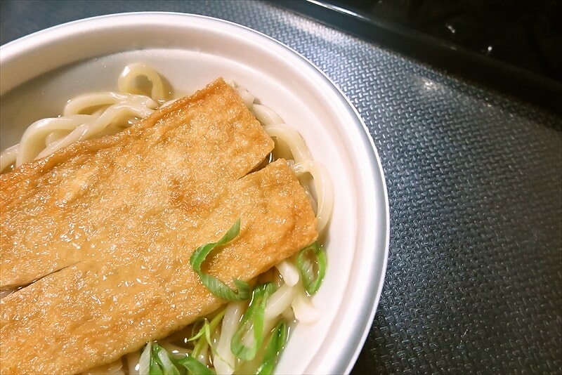 『ローソン』国産小麦粉使用 きつねうどん8