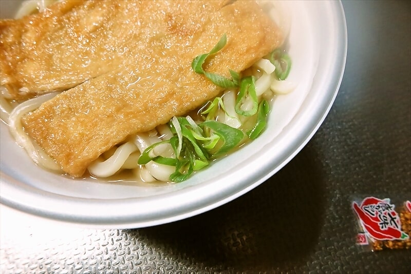 『ローソン』国産小麦粉使用 きつねうどん9