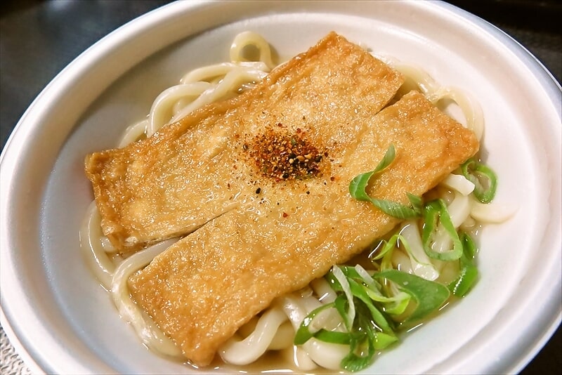 『ローソン』国産小麦粉使用 きつねうどん12