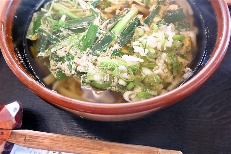 2025年町田市『讃岐うどん 瀬戸内』ニラ玉うどん（ニラとじうどん）3