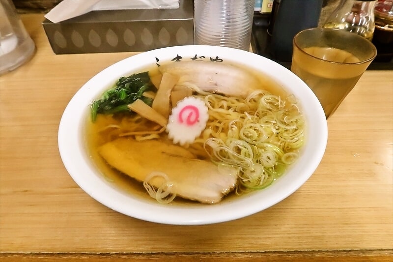 佐野市『手打ちらーめん しまだや』醤油ラーメン＆餃子1