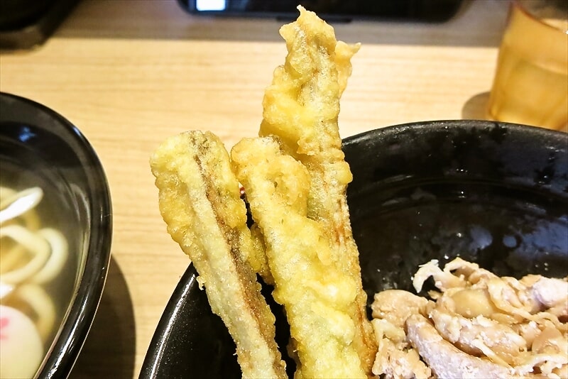 相模原市『資さんうどん相模大野店』冷かしわごぼ天3本ぶっかけうどん8