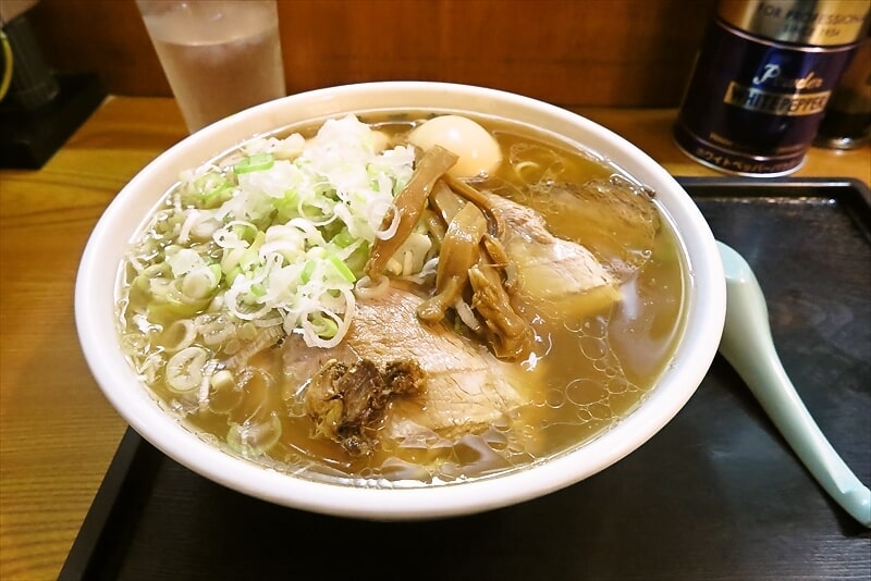 2025年相模原市『淵野辺 大勝軒』ラーメン並 味玉2個1