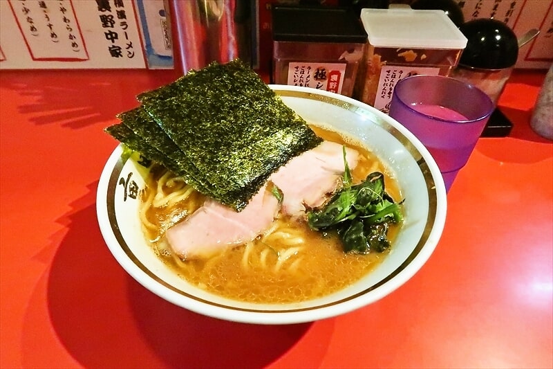 埼玉県川口市『横濱家系ラーメン 裏野中家 西川口店』ラーメン並1