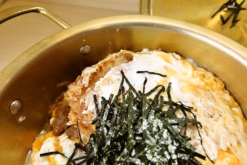 相模原市『ゆで太郎 もつ次郎 小町通店』倍盛 鍋かつ丼セット6
