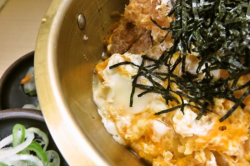 相模原市『ゆで太郎 もつ次郎 小町通店』倍盛 鍋かつ丼セット8