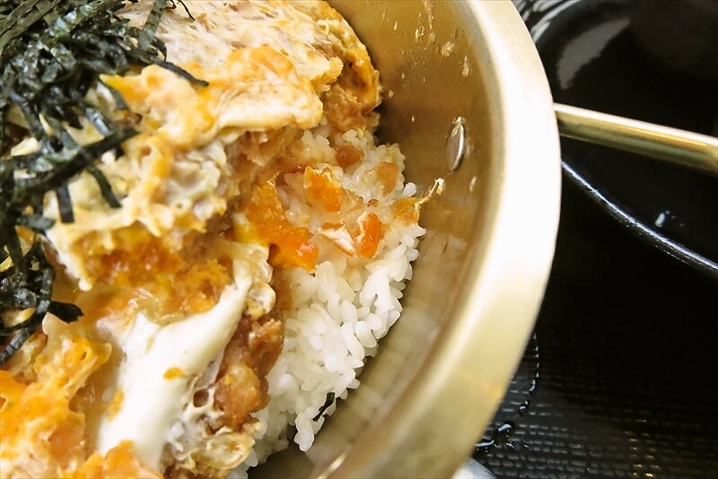 相模原市『ゆで太郎 もつ次郎 小町通店』倍盛 鍋かつ丼セット15