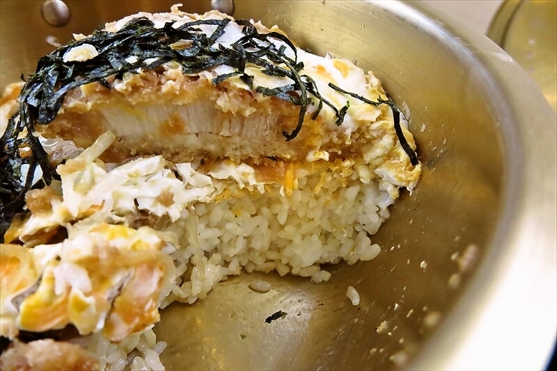 相模原市『ゆで太郎 もつ次郎 小町通店』倍盛 鍋かつ丼セット17