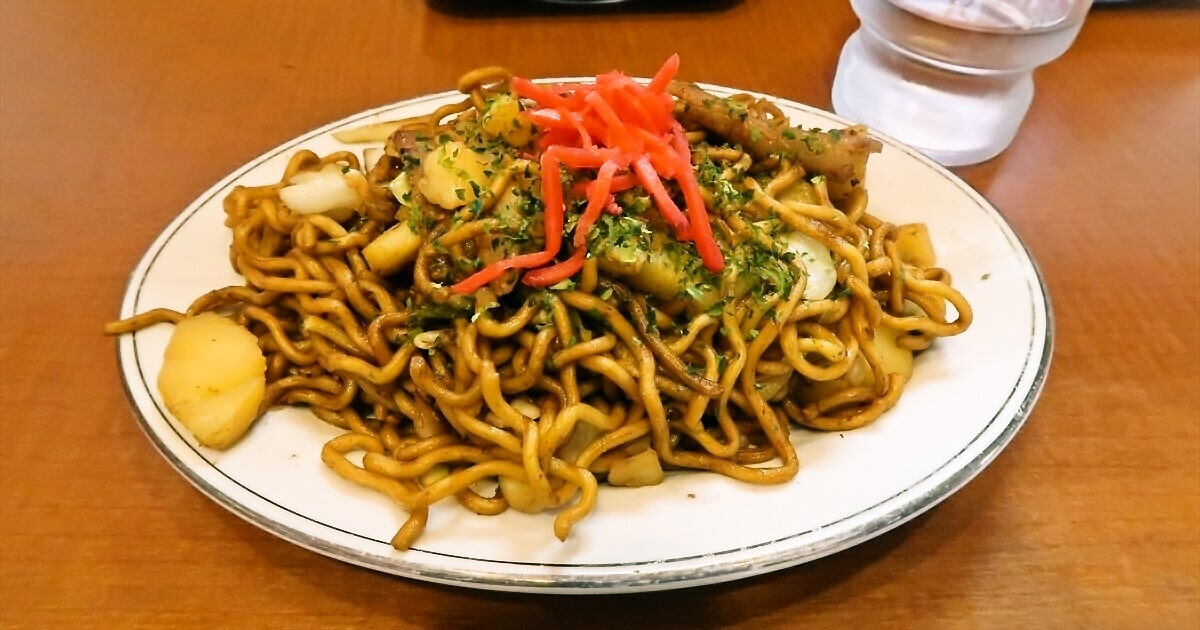 栃木県小山市『やきそば エンゼル』肉ポテト焼きそば並サムネイル