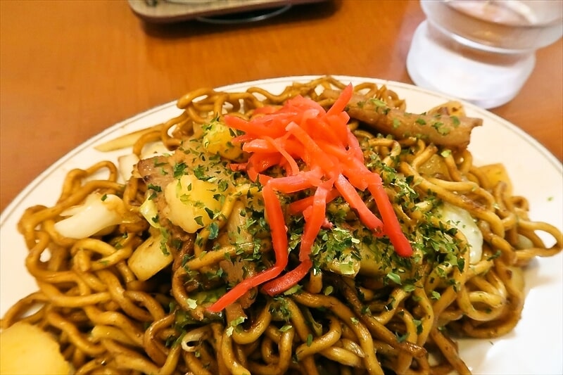 栃木県小山市『やきそば エンゼル』肉ポテト焼きそば3