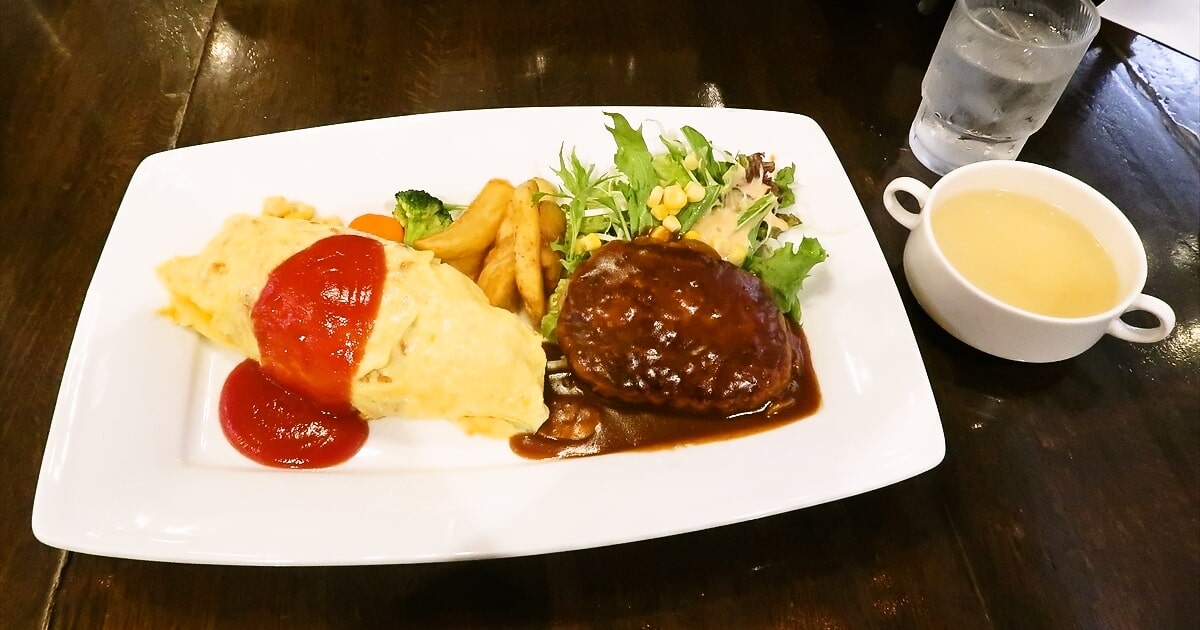 本厚木駅『カフェ＆レストラン BON（ボン）』オムライス＆ハンバーグサムネイル