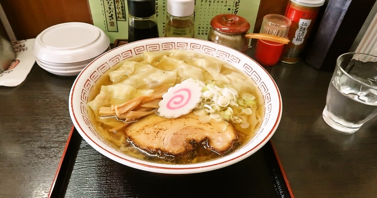 茨城県結城市『佐野ラーメン はなぶさ』ワンタンメン中盛りサムネイル