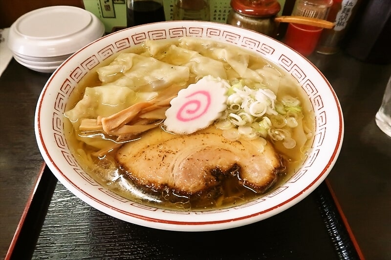 茨城県結城市『佐野ラーメン はなぶさ』ワンタンメン中盛り2