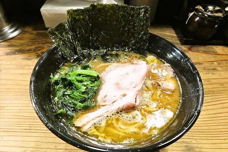 相模大野駅『家系ラーメン クックら』ラーメン並2