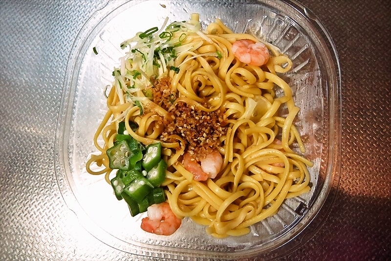 『ローソン』冷製生パスタ 海老と醤油弁当6
