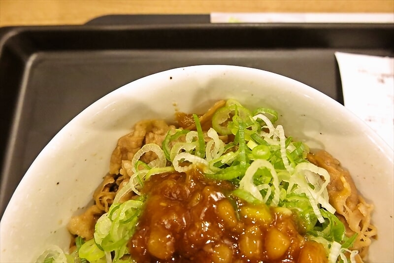 『松屋 古淵店』店舗限定 ネギたっぷり背脂牛めし8
