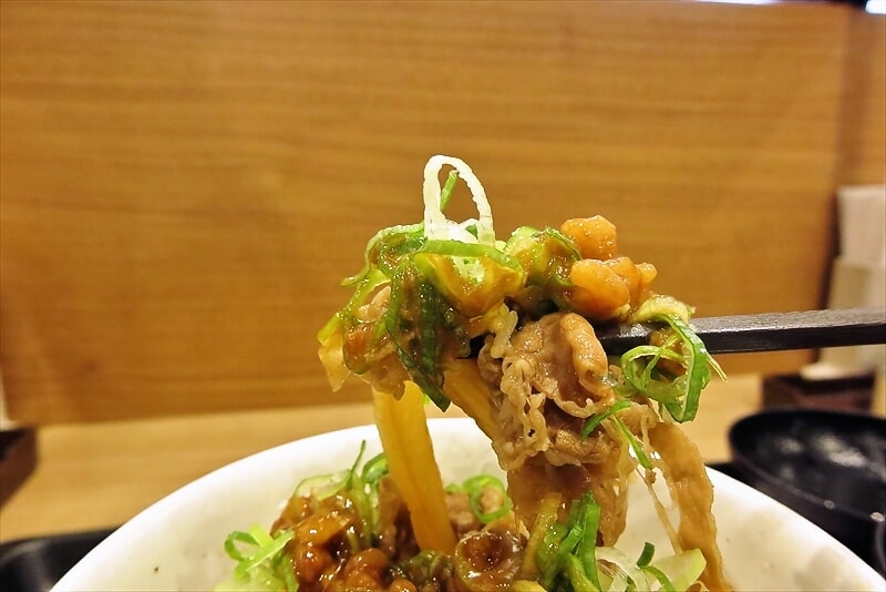 『松屋 古淵店』店舗限定 ネギたっぷり背脂牛めし11