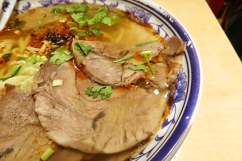 西川口駅『蘭州拉麺 蘭少爺（らんしょうや）』蘭州ラーメン3