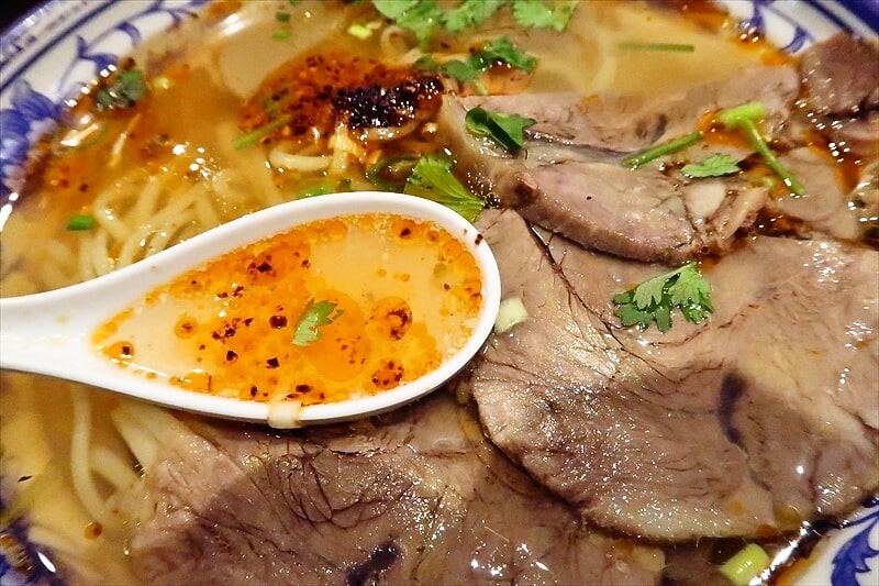 西川口駅『蘭州拉麺 蘭少爺（らんしょうや）』蘭州ラーメン7