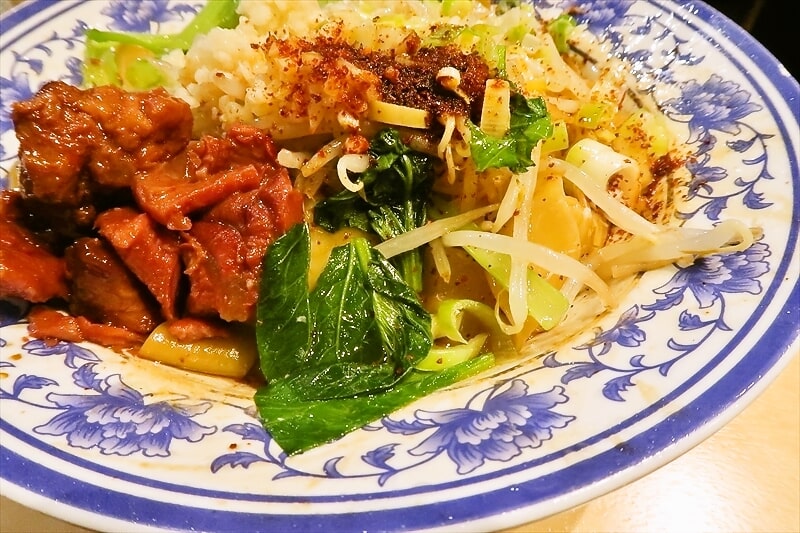 西川口駅『蘭州拉麺 蘭少爺』ヨウポー麺3