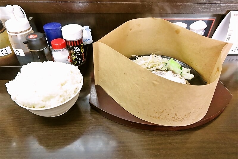 小田急相模原『ザ・ステーキハウス』月見ハンバーグ御飯超大盛り2