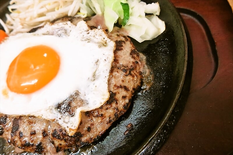 小田急相模原『ザ・ステーキハウス』月見ハンバーグ御飯超大盛り9