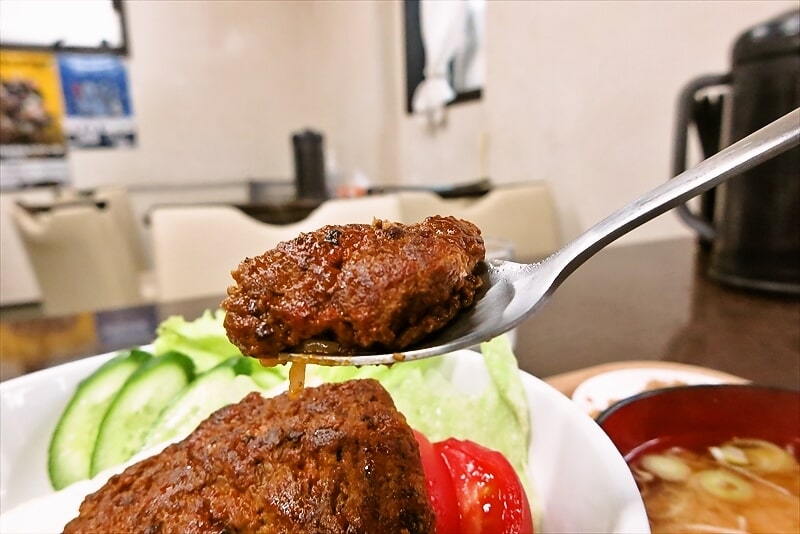 相模原市淵野辺『新興軒』手作りハンバーグ丼12