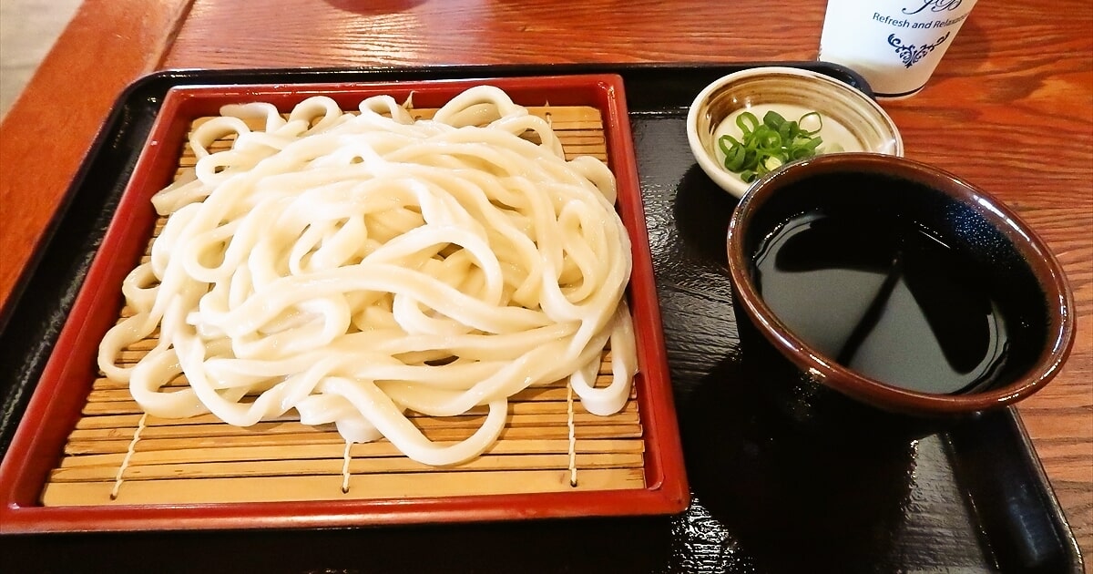 長野県岡谷市『信州うどん じん兵衛』ざるうどんサムネイル