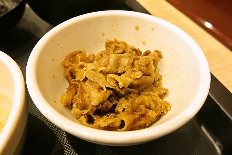 モーニング『松屋』Wで選べる玉子かけごはん生卵（ミニ牛皿）7