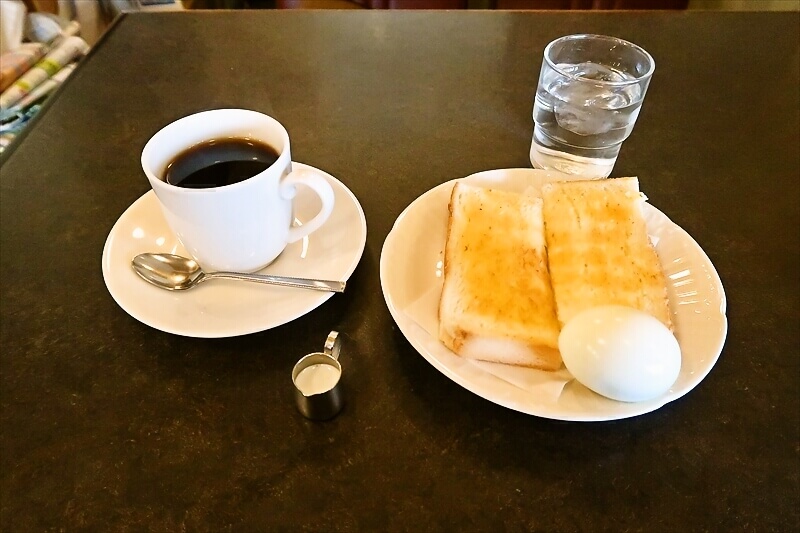 大阪市浪速区元町『喫茶マーチス』モーニングセット1