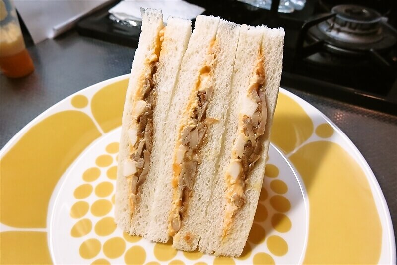 なぜか45%増量作戦『ファミリーマート』テリヤキチキンとたまごサンド6