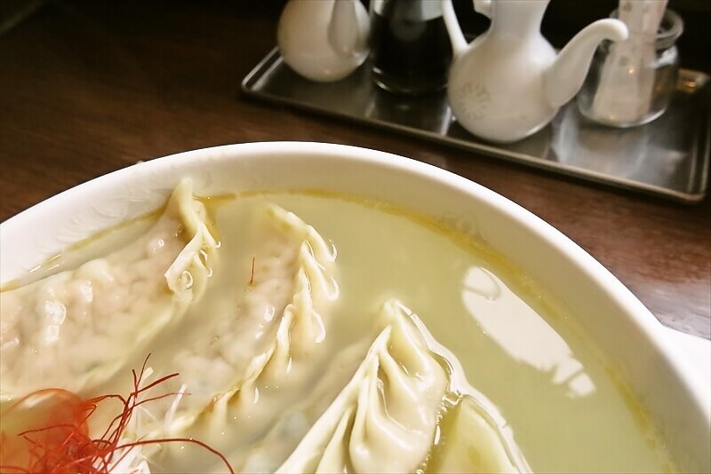 相模原市『中国料理 御食事処 道』肉爆ジャンボ餃子塩ラーメン3