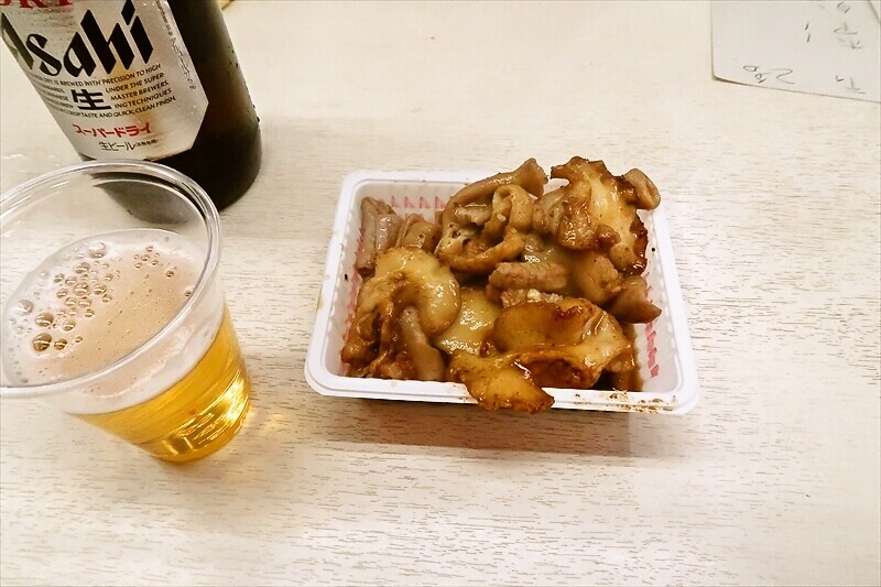 大阪市西成区『ホルモン マルフク本店』ホルモン＆アブラ1