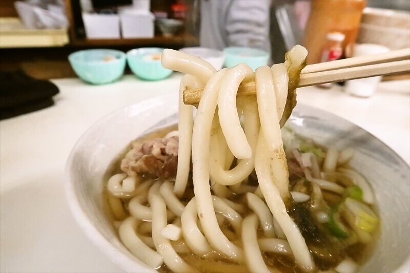 大阪通天閣『三吉うどん』肉うどん7